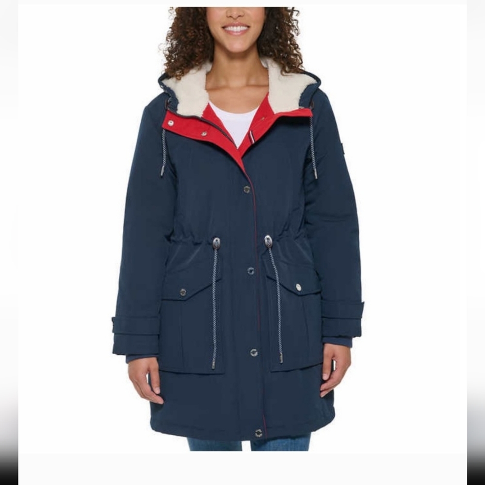Tommy Hilfiger Ladies Parka Jacket ~ NAVY ( DARK BLUE ) Nwt